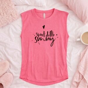 Lunachi Nightwear Premium Soft Sleeveless Lounge Top Women's Pajama T-shirt S